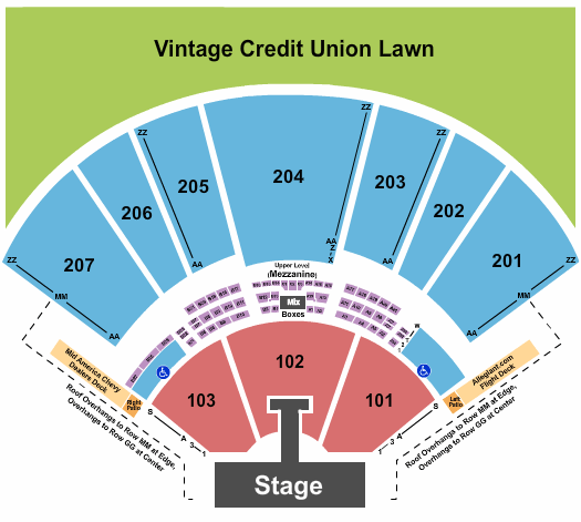 Hollywood Casino Amphitheatre Hollywood Casino Amphitheatre Seating Chart