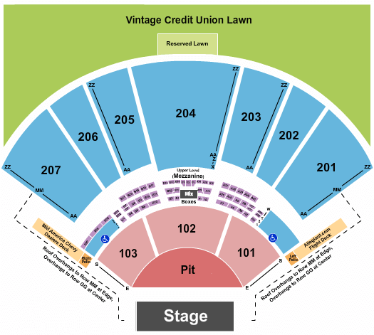 Hollywood Casino Amphitheatre Hollywood Casino Amphitheatre Seating Chart