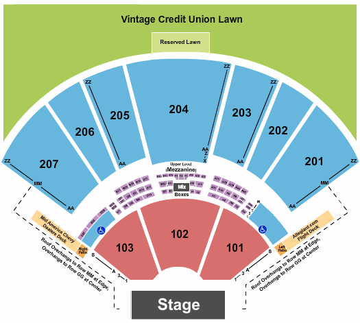 Hollywood Casino Amphitheatre Hollywood Casino Amphitheatre Seating Chart
