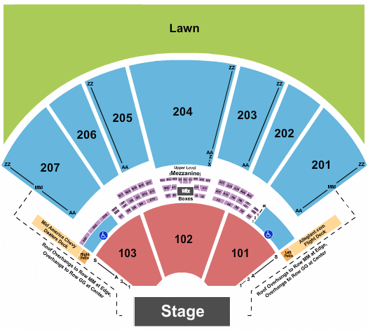 Hollywood Casino Amphitheatre Hollywood Casino Amphitheatre Seating Chart